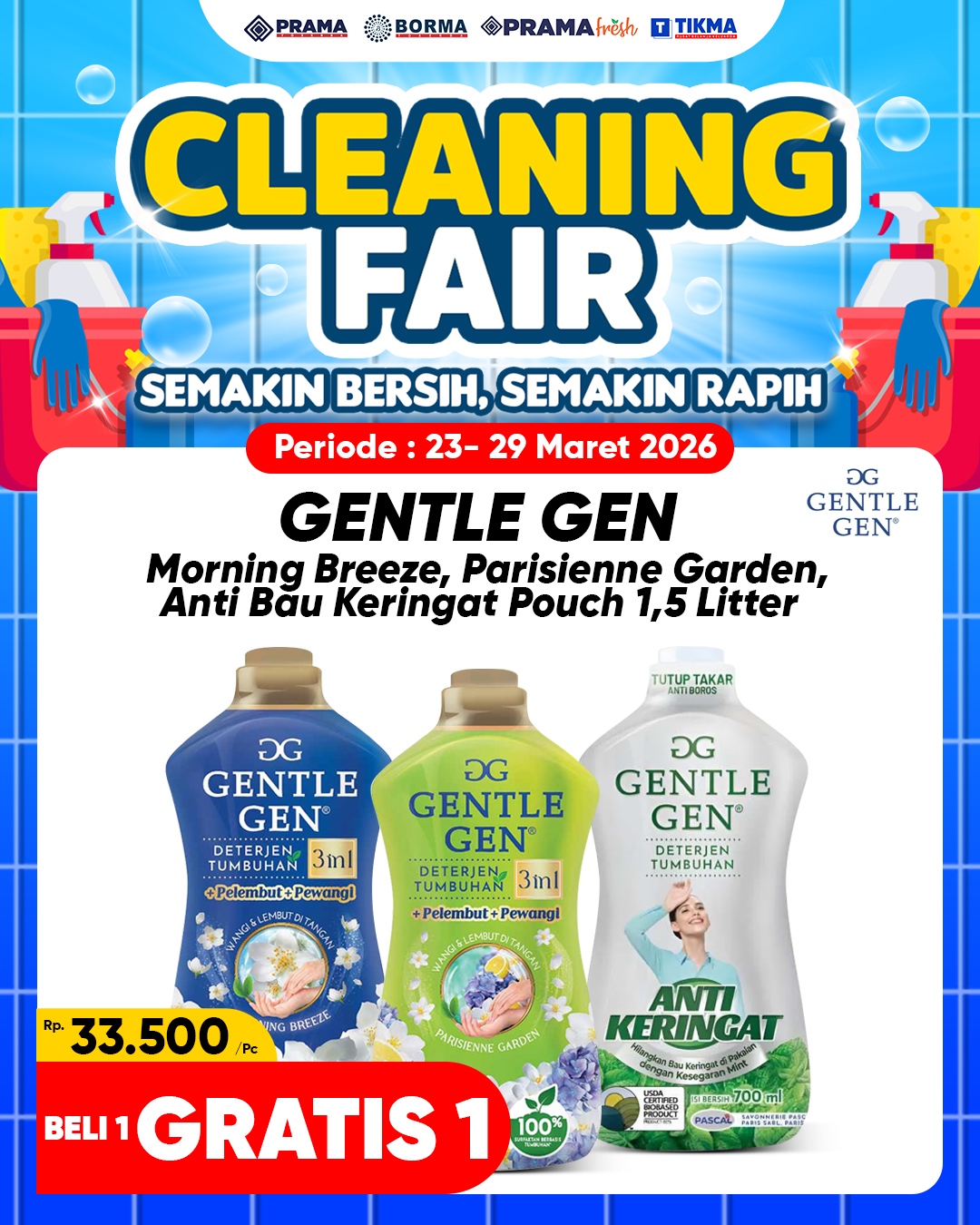 Cleaning Fair - Gentle Gen Beli 1 Gratis 1