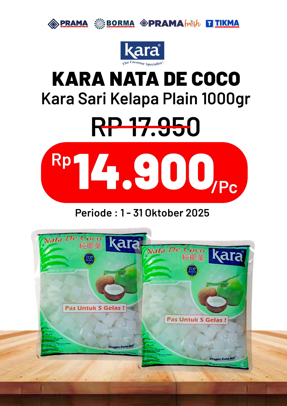 Promo Kara Nata De Coco 1000gr