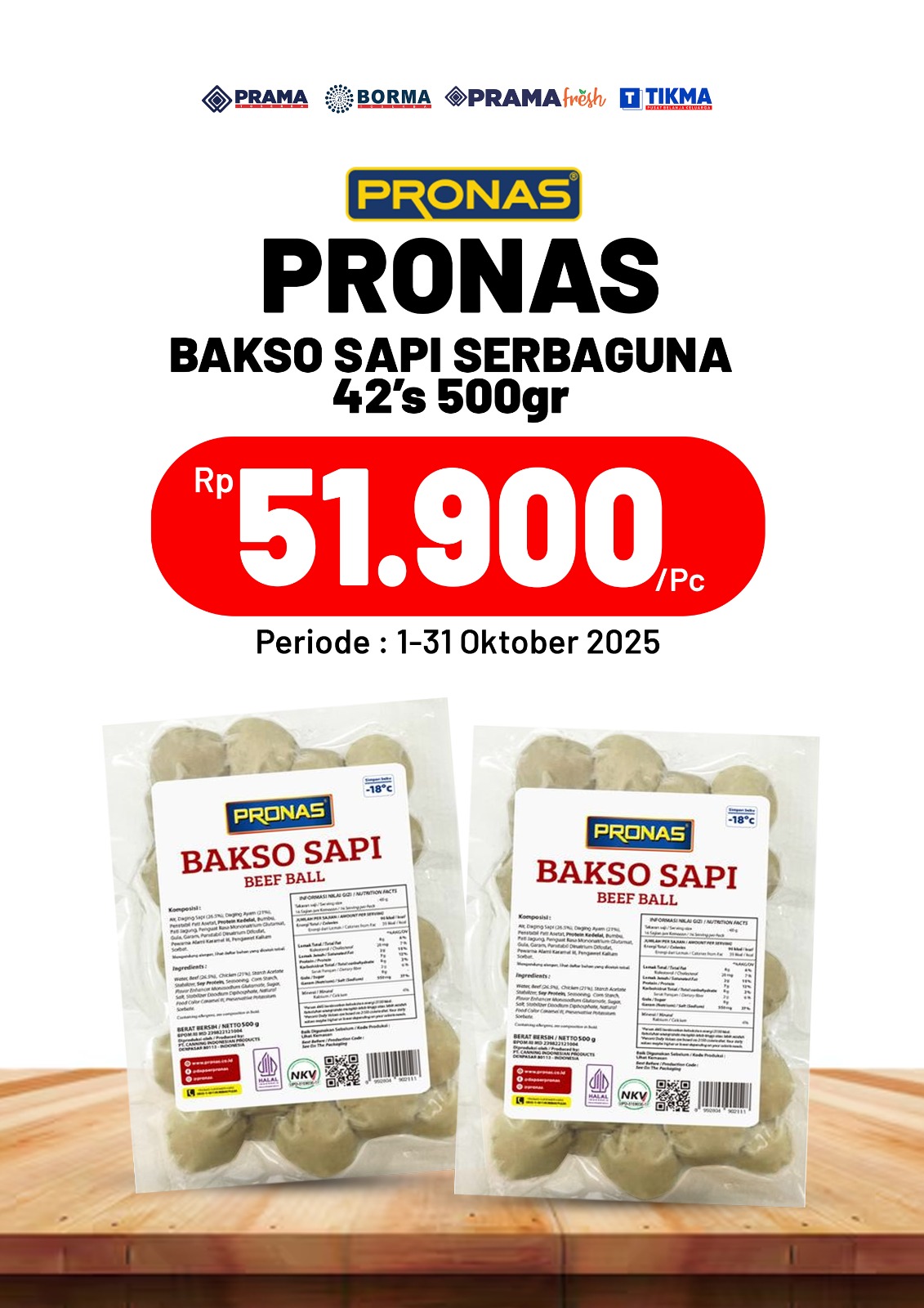Promo PRONAS 42s 500gr
