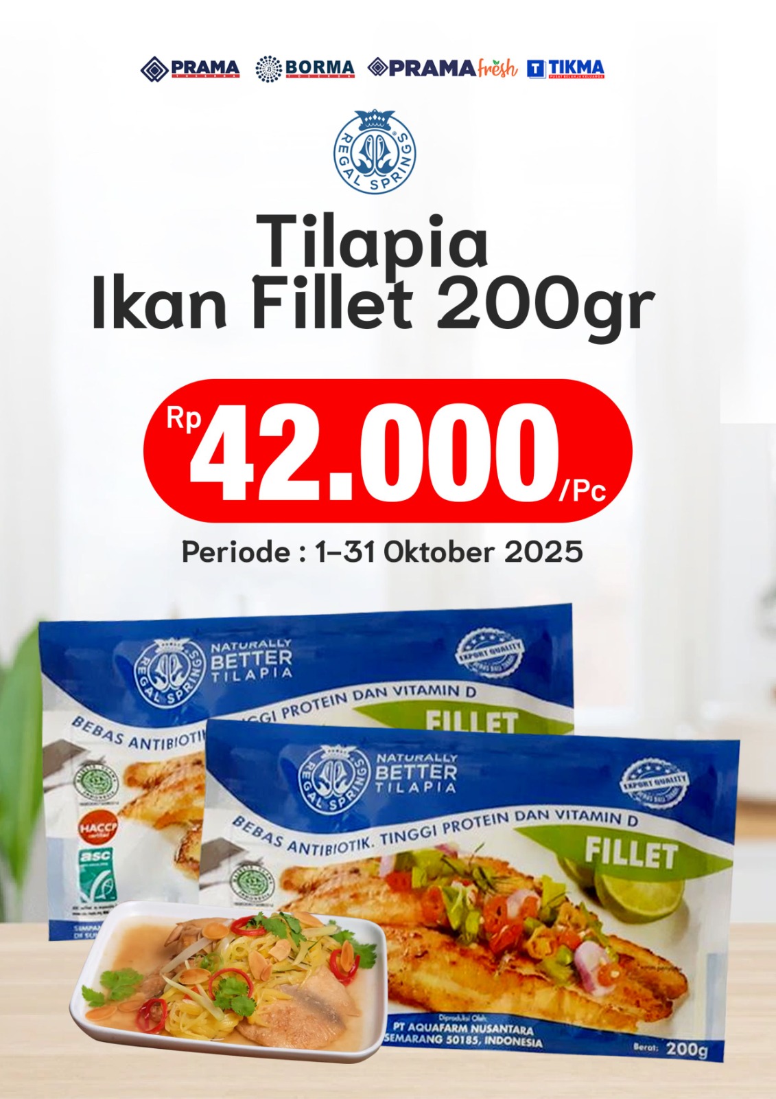 Promo TILAPIA 200gr