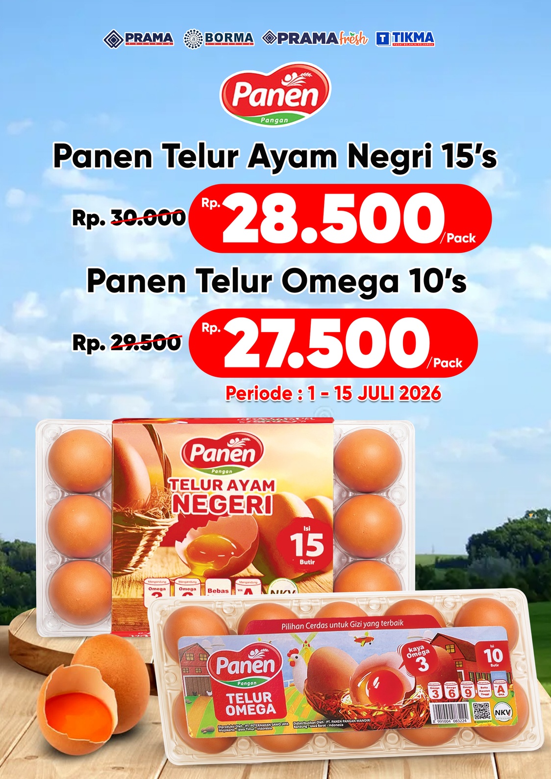 Promo PANEN TELUR AYAM NEGERI & OMEGA