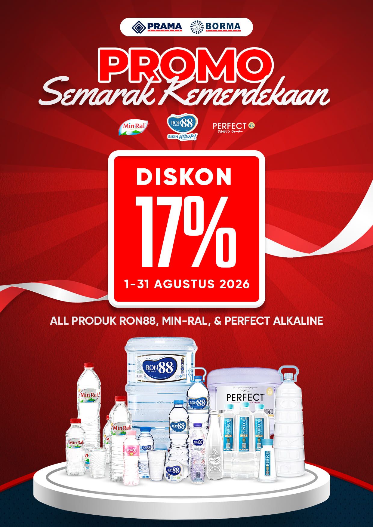 Promo ALL produk RON88, MIN-RAL, & Perfect Alkaline