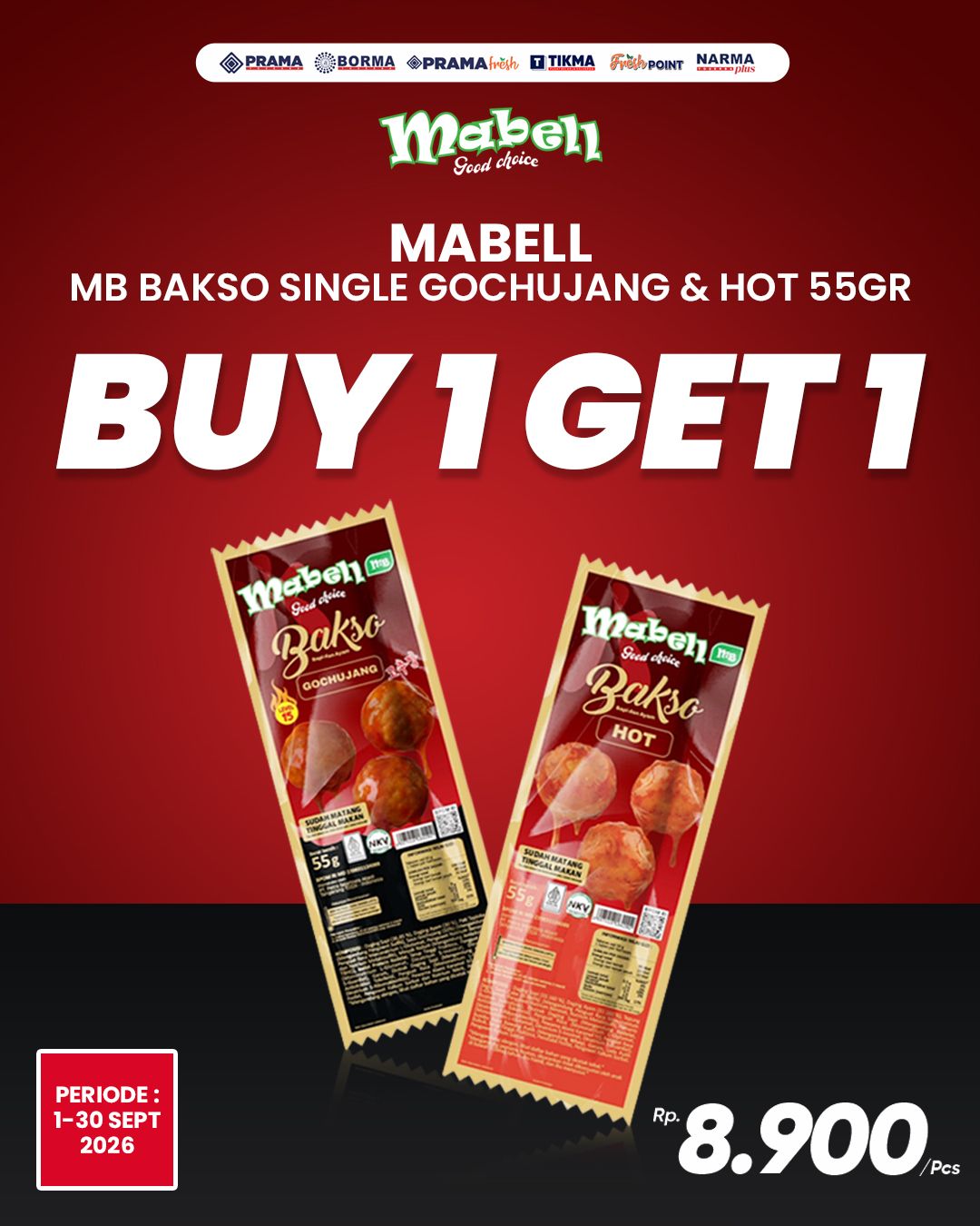 Promo BAKSO SINLGE GOCHUJANG & HOT 55GR