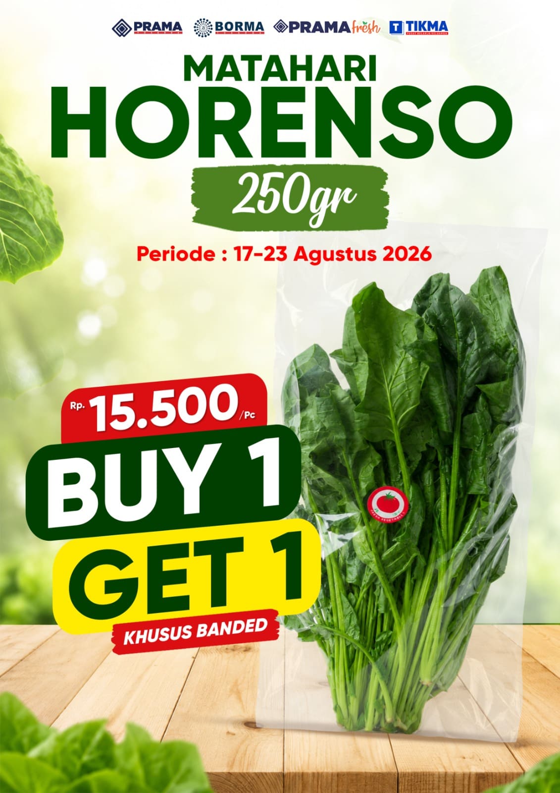 Promo HORENSO 250GR